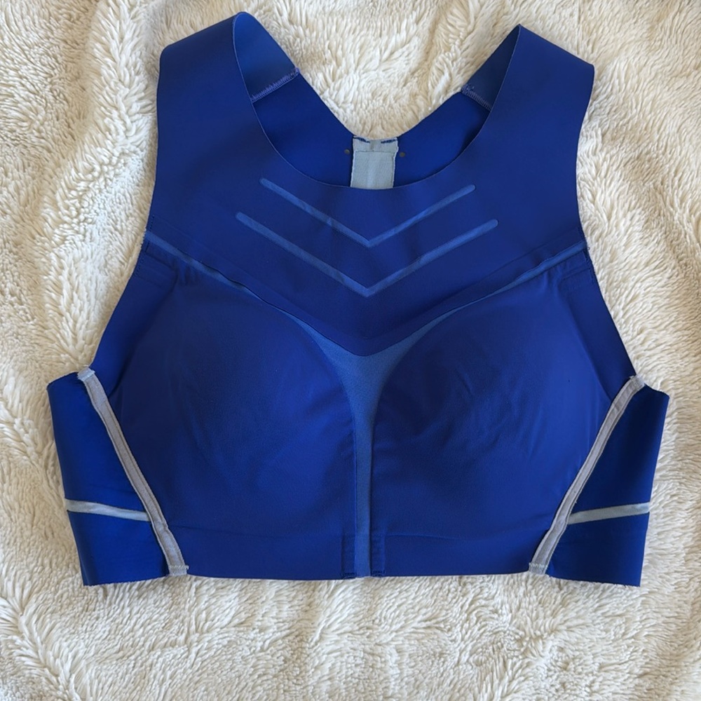 Brooks | Size Small | Dare Hi-Neck Run Sports Bra Royal Blue Running Athletic